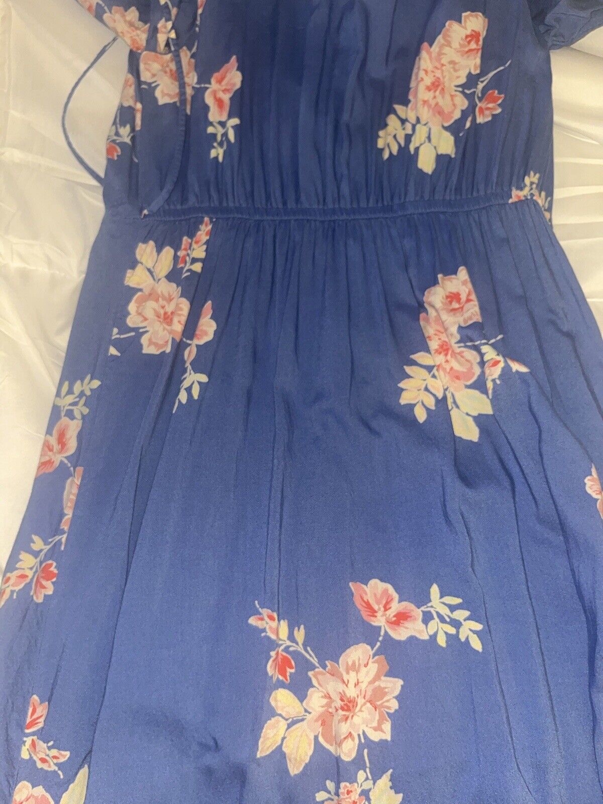 Blue Floral Dress - image 5