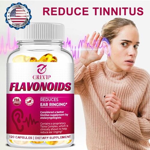 Flavonoids Capsules 1000mg Hearing Support, Healthy Eardrum, For Ear