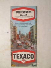 Texaco Road Map of San Fernando Valley 1970