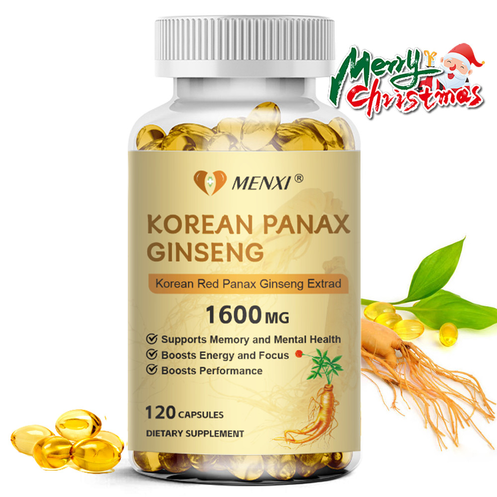 Organic Extra Strength Red Korean Panax Ginseng,1600 mg Strength Supplement