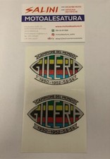 Coppia Adesivo Serbatoio Moto Gilera 175 Sport 1950 - Sticker (70x45mm)