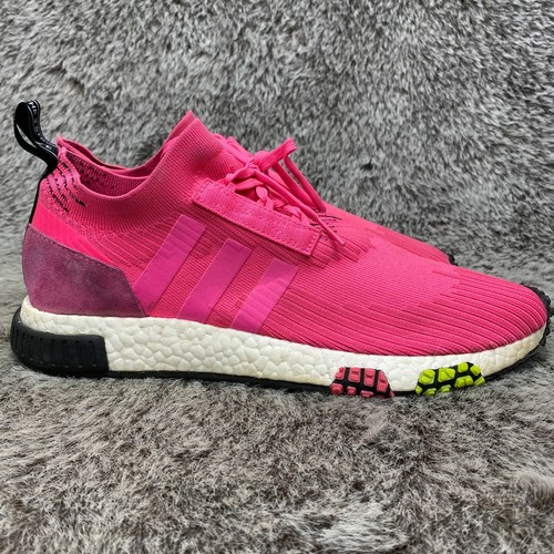 Adidas NMD_Racer Primeknit 'Solar Pink' Mens Sneakers - Size 9.5