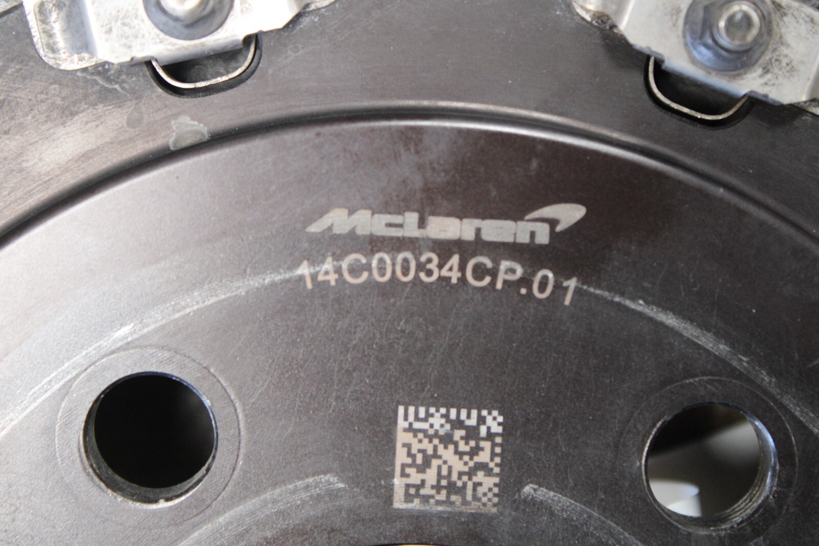 McLaren 720S, Rear CCM Brake Rotor, Chipped, Used, P/N 14C0034CP