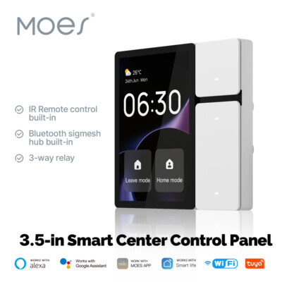 WIFI Smart Home Central Control Touch Panel 3.5 Inch Built-in Bluetooth Gateway