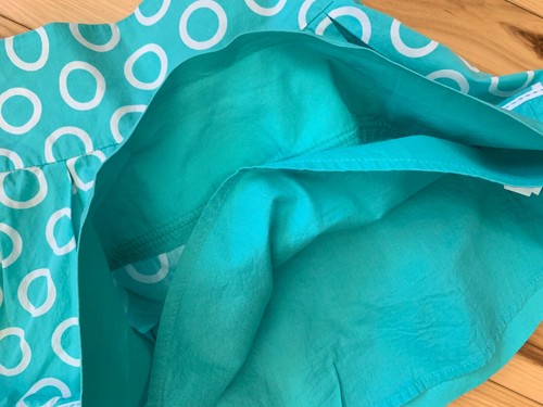 CHILDREN'S PLACE Aqua Colored Cotton Lined SKIRT Adjustable Waist Sz 5 Girl - Picture 3 of 4