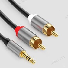 Audio cable 3.5mm 3pole jack male to 2rca male double cable audio phone plug