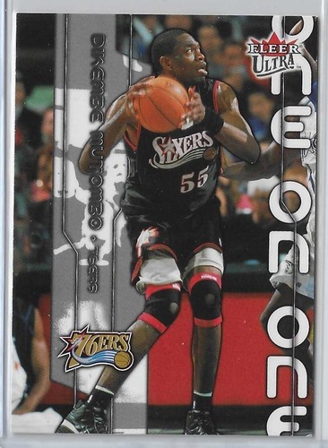 2002-03 Fleer Ultra Dikembe Mutombo Alonzo Mourning One on One #6 76ers Heat HOF - Picture 3 of 4