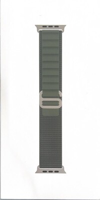 Genuine Apple Watch Band Alpine Loop (49mm) Green - Small (Fits 130mm - 160mm)