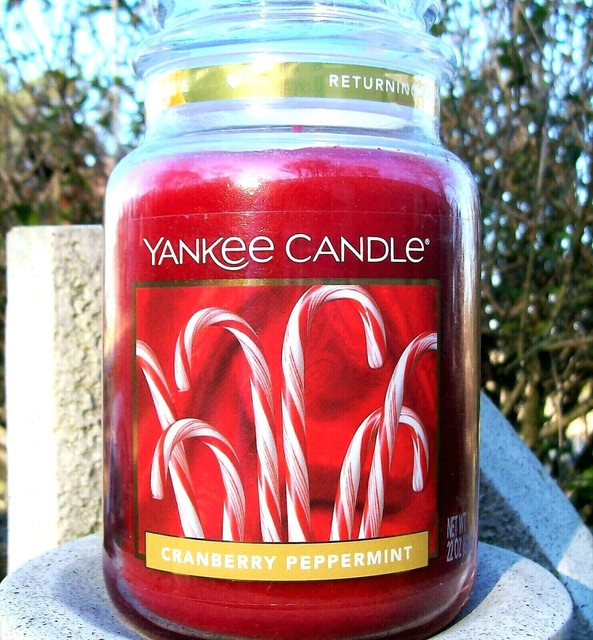 Yankee Candle Cranberry Peppermint 22 Oz Large Jar For Sale Online Ebay