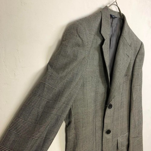 CHAPS Ralph Lauren Tailored Jacket Houndstooth pattern Wool Gray - Picture 6 of 10