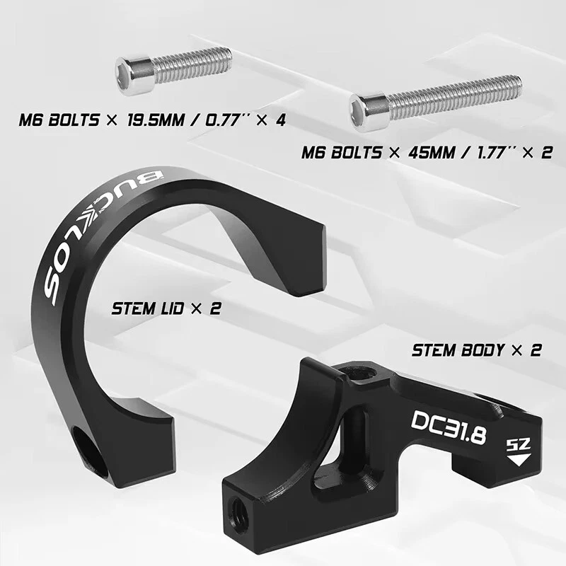 Vástago de montaje directo diseño dividido 31,8/35 mm CNC aleación de enduro descenso de alta resistencia Foto 4 de 4