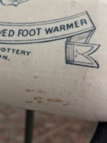 Antique Stoneware Lambeth Pottery Doultons Improved Foot Warmer Primitive Art - Picture 12 of 24