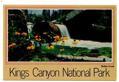 Bubbs Creek Kings Canyon National Park 4x6 California Postcard B16045 Royal