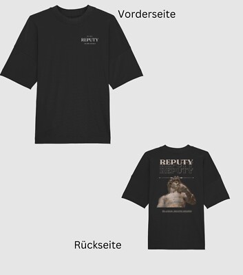 Reputy - Statue - Black - Organic Oversized Shirt - Größe 3XL