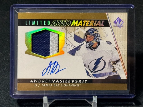2022-23 SP Authentic Limited Auto Material #99 Andrei Vasilevskiy! #04/25!
