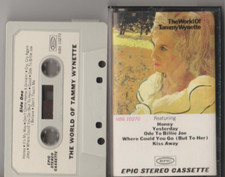 Tammy Wynette   The World Of Tammy Wynette CASSETTE TAPE RARE PAPER LABEL 1970