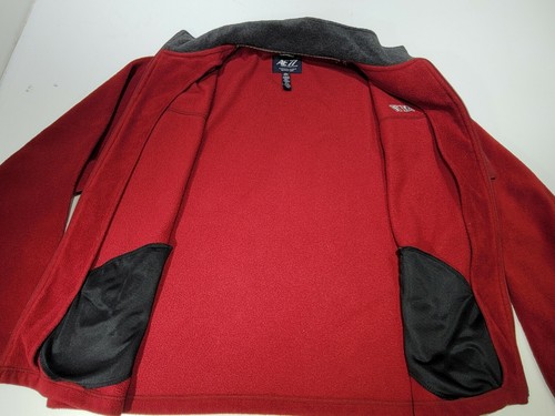 American Eagle AE77 Fleece Jacket Red Performance Pockets Full Zip Mens Size XXL - Picture 6 of 11