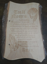 Icoana pe lemn cu mesaj religios