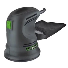 5 In. Random Orbit Sander with Rubberized Palm Grip, Hook-And-Loop System, Dust