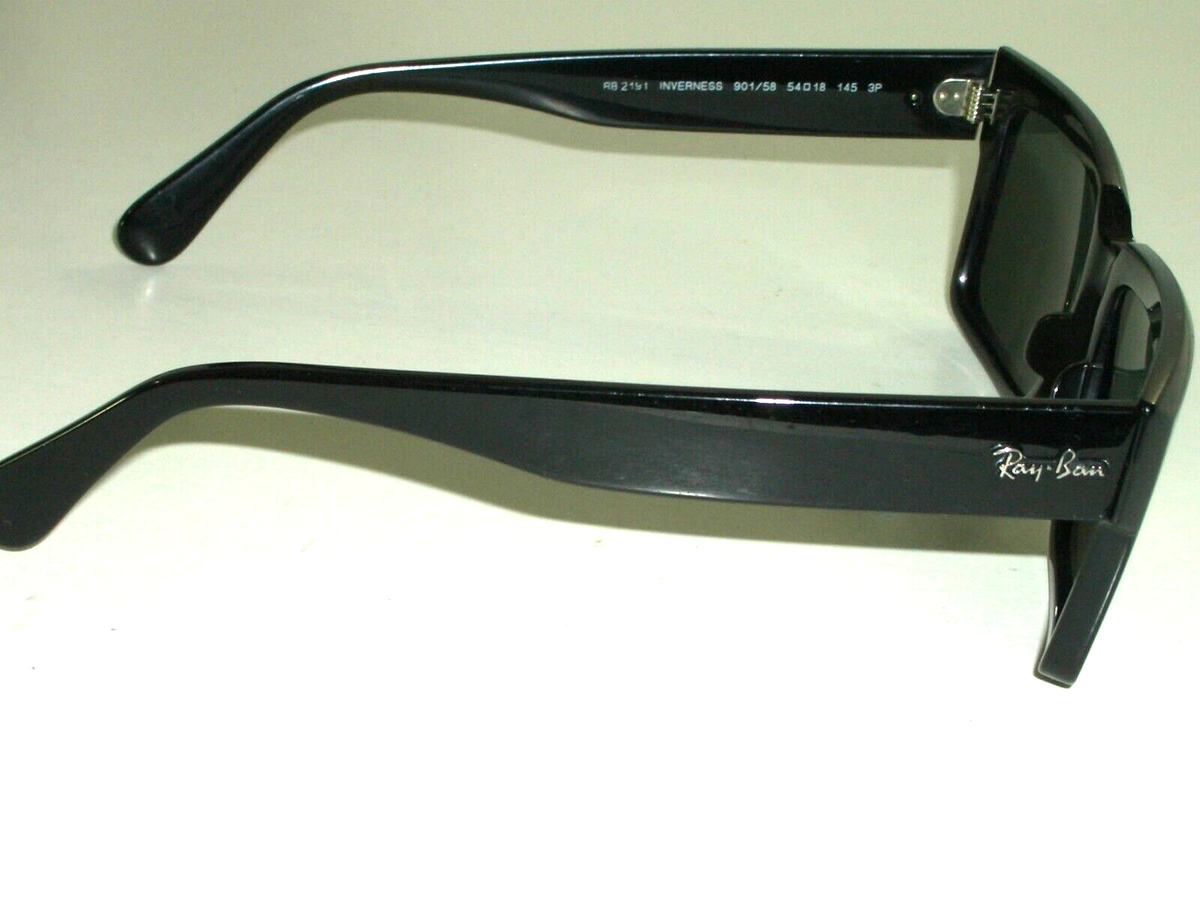 RAY BAN RB2191 INVERNESS 54-18mm BLACK POLARIZED CRYSTAL