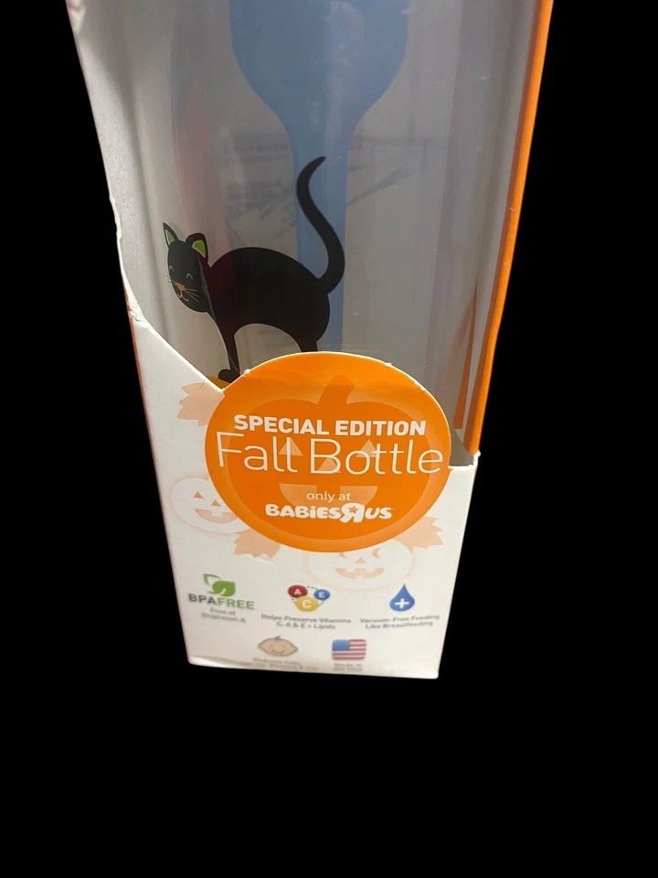 Biberón De Colección Halloween DESCONTINUADO Dr. Brown's Gato Negro Gótico Nunca Usado Foto 3 de 4