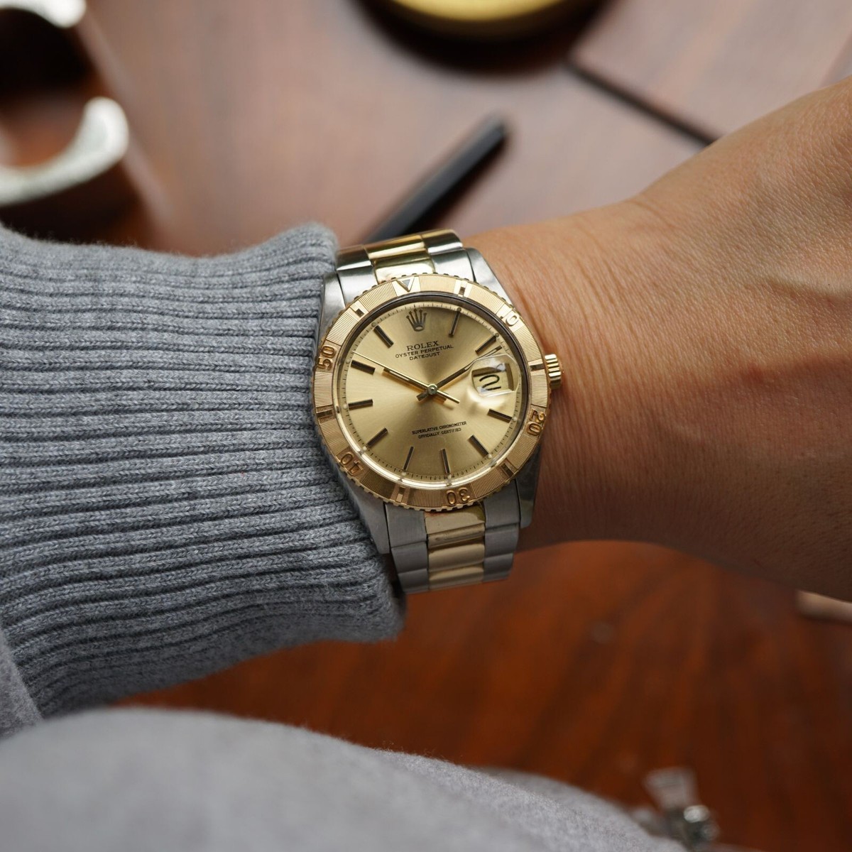 Rolex Datejust Turn-O-graph Thunderbird Ref. 1625 Steel & 14k Gold