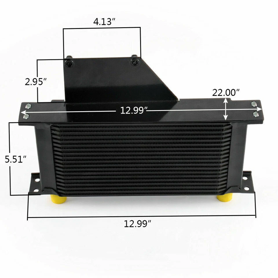 19 Row AN10 Engine Aluminum Oil Cooler Kit Fit For 01-05 Subaru Impreza WRX/STi - Image 3 of 4