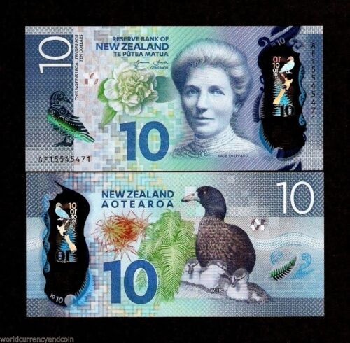 New Zealand, $10, 2000, Polymer, P-190b, Red S/Ns, UNC