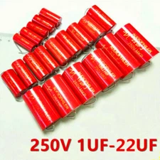 Audiophiler MKP 250V 1//1.5/2.2/4/4.7/5.6/8.2/10/15/47UF Audio MKP Capacitor Red