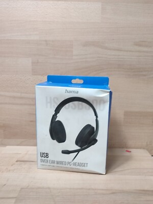 Hama 139935 HS-USB300 V2 Over Ear Kopfhörer Kabelgebunden  Schwarz Neu&Ovp
