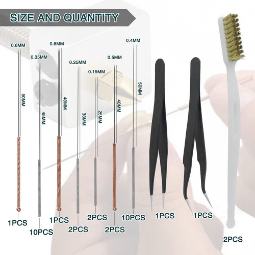 33 Pcs Kit Nettoyage Imprimante 3D AiguillesImprimante 3D Accessoires de Nett... - Afbeelding 3 van 6