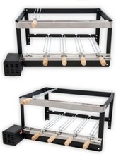 Griglia per girarrosto barbecue brasiliano 5 spiedini con livello di riposo