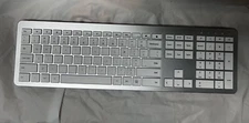 Silver Wireless Keyboard And Mouse Combo Set 2.4G full size slim