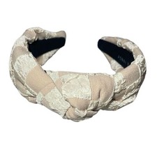 Tan woven headband