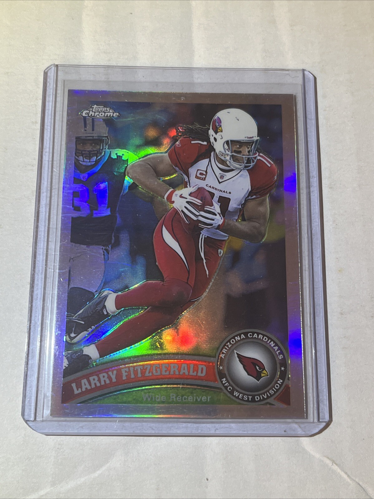 Larry Fitzgerald 2011 Topps Chrome Refractor #80 Arizona Cardinals