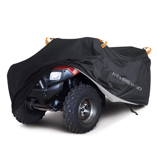 Black Universal ATV Cover Outdoor Waterproof Rain Dust UV Resistant Protection - Picture 16 of 17