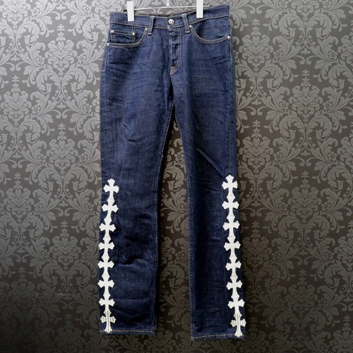 501 Cemetery Cross Patch Denim Pants 