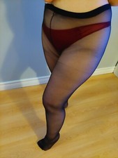 Vintage Pantyhose Wonderbra Color Charcoal Queen Size 165-225 Lbs BMIX20