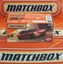 Tesla Model 3 4/125 Matchbox 2025 POWER GRABS JBV24 MBX City maroon