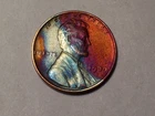 1939-D  @   Awesome"  Rainbow colors on this Lincoln penny.331