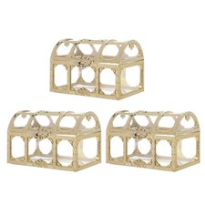 3pcs Wedding Card Boxes Gift Cases Candy Boxes Party Favor Boxes Wedding Boxes