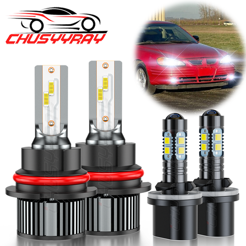 For Ford Mustang Coupe/Convertible 1998-2004 LED Headlight + Fog Light Bulbs Kit - Bild 1 von 12