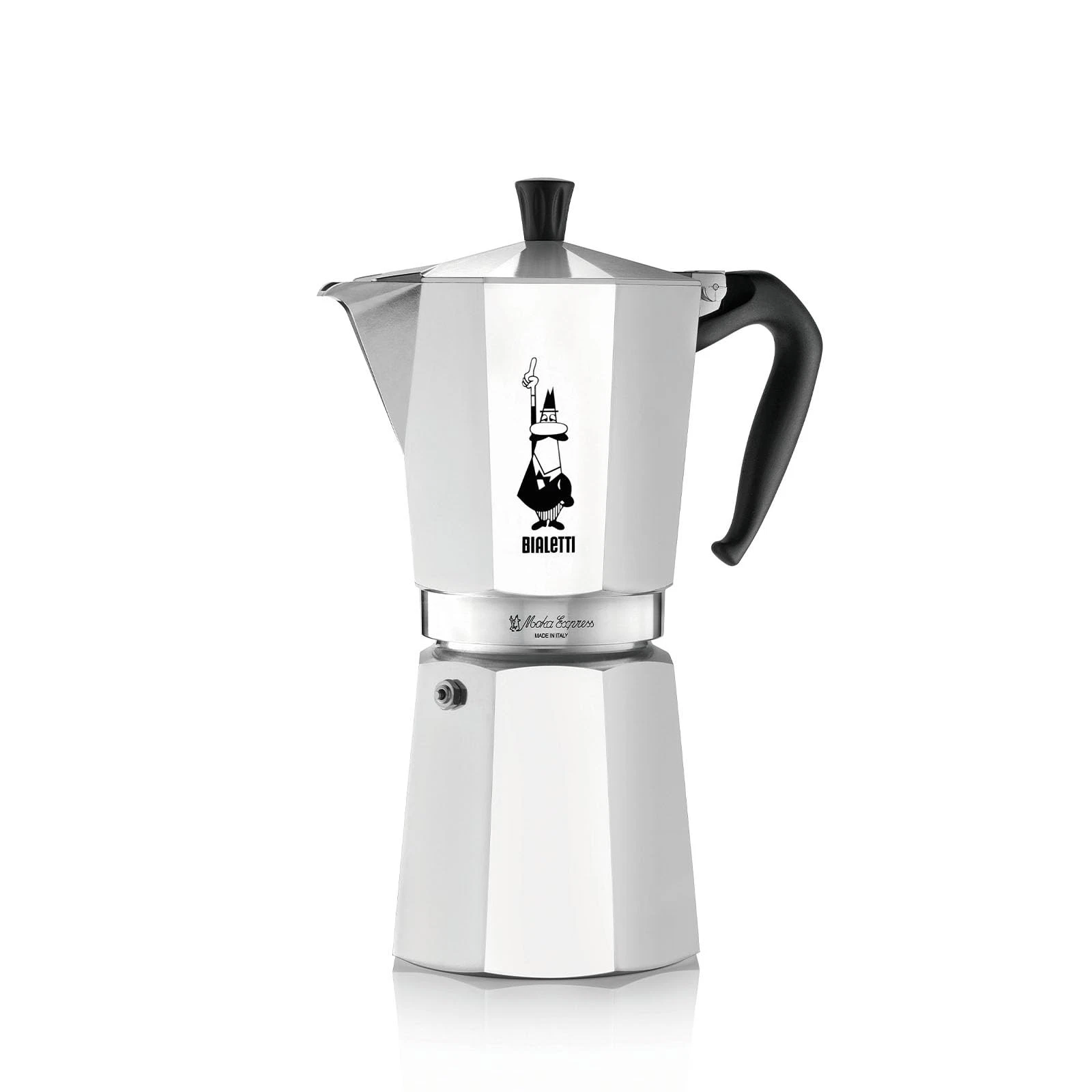 Bialetti - Moka Express: Iconic Stovetop Espresso Maker, 12 Cups, Silver