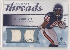 2008 SP Rookie Threads Curved Pattern 16/50 Earl Bennett #RT-EB m5e