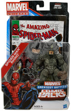 Marvel Greatest Battles Comic Packs Spider-Man vs Rhino Figura Set con Libro NUEVO