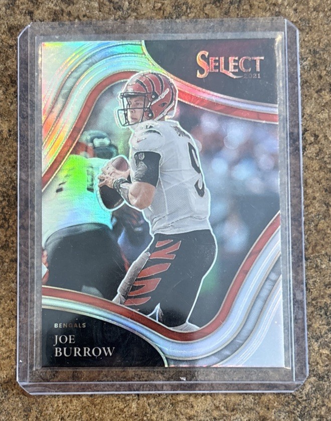 2021 Panini Select - Field Level Joe Burrow #309 Silver Prizm