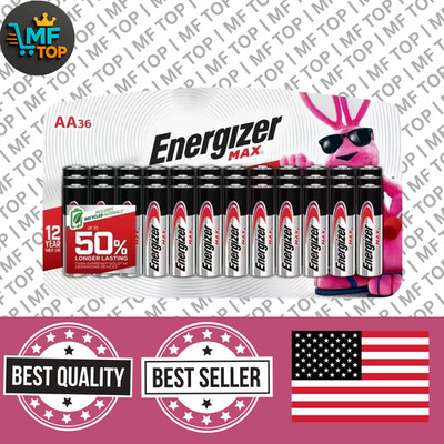 Max Aa Batteries (36-Pack), Double A Alkaline Batteries