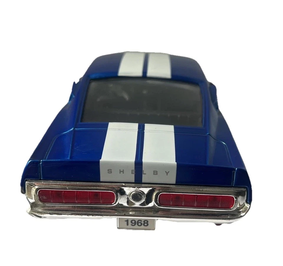 Shelby GT350 1:18 Diecast Azul Blanco Rayas Ford Mustang Foto 3 de 4