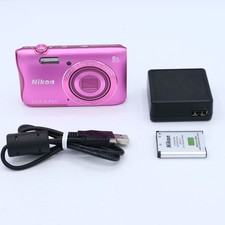 Nikon COOLPIX S3700 Compact Digital Camera Tested Working Seller Japan