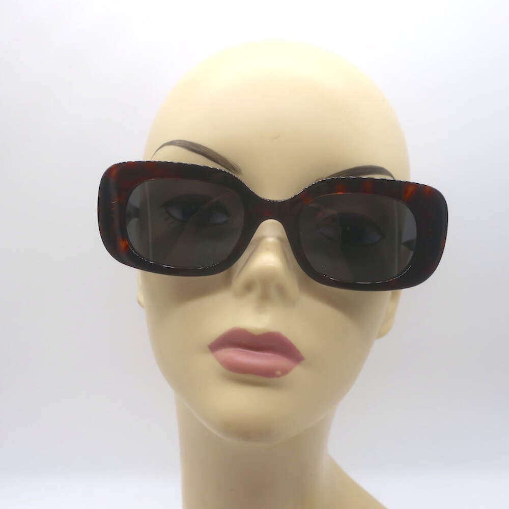 Celine Bold 3 Dots Rectangular 51MM Sunglasses To… - image 1